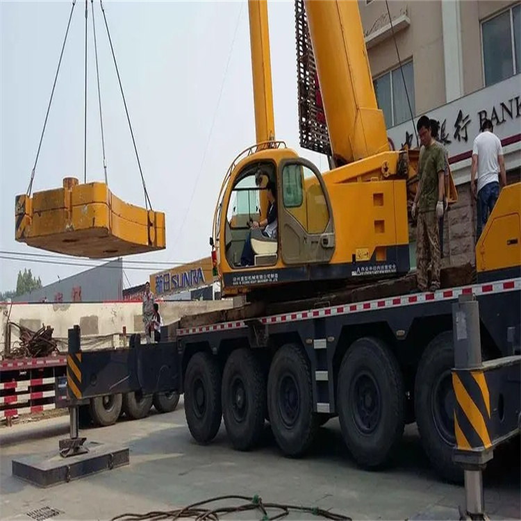 顺昌县当地吊车出租|机器吊装|75吨|工厂搬迁服务